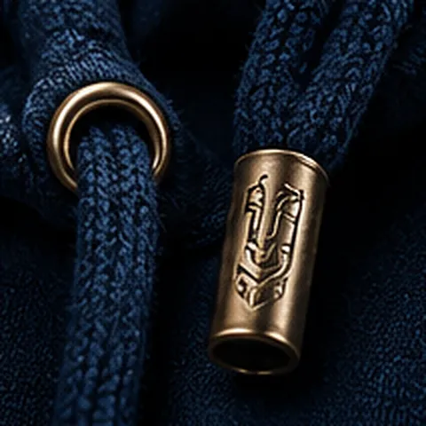 Custom metal drawcord tips